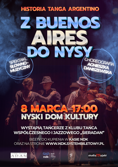 Plakat wydarzenia:  Z Buenos Aires do Nysy - Tango Argentino 