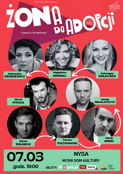 Plakat wydarzenia:  ŻONA DO ADOPCJI 