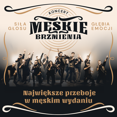 Event poster:  Męskie brzmienia 
