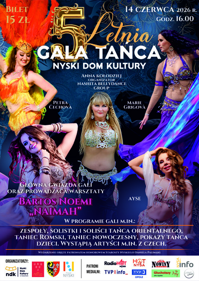 Plakat wydarzenia:  5 LETNIA GALA TAŃCA 