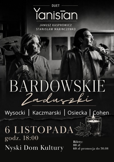 Plakat wydarzenia:  BARDOWSKIE ZADUSZKI 