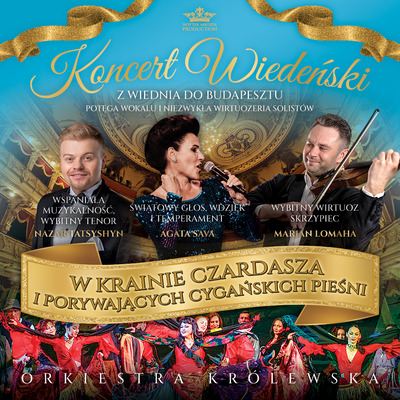 Event poster:  KONCERT WIEDEŃSKI W KRAINIE CZARDASZA 